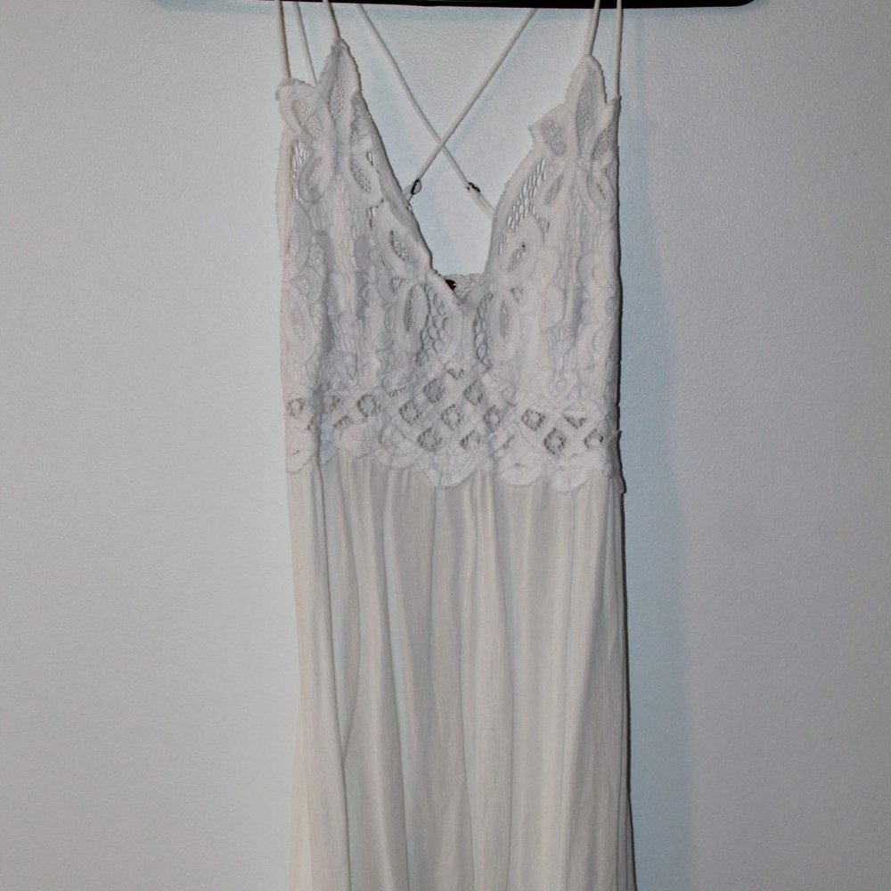 Free People White Slip Dress, size small